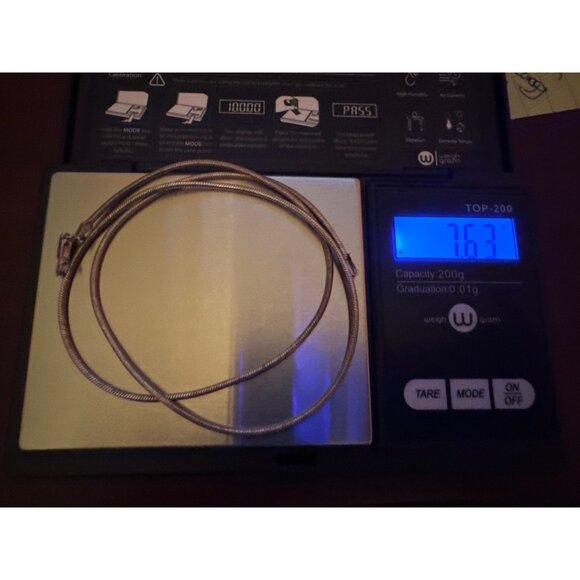 Jade Good Fortune Pendant on Sterling Silver Marked 925 Italy Rope Chain - Picture 8 of 9